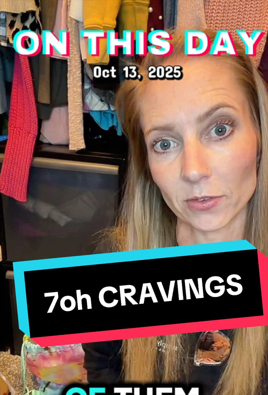 So weird I’m wearing the same shirt a year later! Cravings used to feel so intense, like they’d take over everything. Now they still come, but they’re much more tolerable—and I know they’ll pass. That change didn’t happen overnight, but it reminds me how far I’ve come.#onthisday #WeDoRecover #addictionawareness #7ohcravings #opiaterecovery 