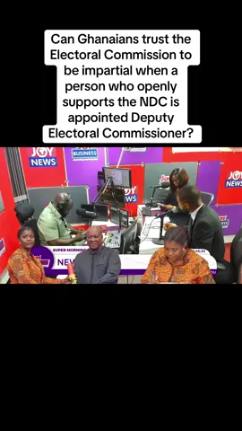 Can Ghanaians trust the Electoral Commission to be impartial when a person who openly supports the NDC is appointed Deputy Electoral Commissioner? The team weighs in on Emelia Afi Agbenyo’s controversial appointment. #ghana @NPP MUST WIN ❤️🤍💙 @NPP PODCAST GHANA 🇬🇭 @NPP, GHANA'S FUTURE m