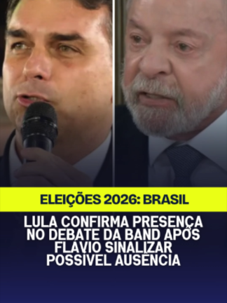 Flávio Bolsonaro (PL) afirmou que não participará do debate presidencial da TV Bandeirantes, marcado para domingo (18), enquanto Luiz Inácio Lula da Silva (PT) confirmou presença no confronto. A declaração de Flávio foi feita nesta terça-feira (13), durante um evento político em São Paulo. O senador afirmou que sua participação no debate da TV Globo, previsto para 23 de outubro, ainda está em análise e que a decisão ficará a cargo de sua equipe técnica. Lula, por sua vez, confirmou sua presença em vídeo enviado à Band. O presidente disse esperar que o adversário compareça para que os eleitores possam conhecer as diferenças entre as candidaturas e os programas de governo. A emissora informou que o debate de domingo está mantido e que, se um dos candidatos não comparecer, o púlpito correspondente permanecerá vazio durante a transmissão. O encontro está previsto para as 20h. A decisão ocorre depois de os dois candidatos não participarem dos debates do primeiro turno. Flávio havia defendido anteriormente confrontos diretos com Lula, enquanto o presidente também manifestou interesse em debater com o adversário nesta etapa da campanha. Até o momento, a participação de Flávio no debate da Globo continua indefinida. A notícia registra a posição dos candidatos, mas não estabelece uma justificativa definitiva para a ausência anunciada pelo senador na Band.#noticias #política #flaviobolsonaro #lula