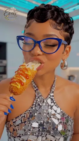 I made the most delicious corndog #USA #aigenerated #asmr #creatorsearchinsights #corndog 
