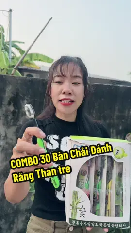 COMBO 30 Bàn Chải Đánh Răng Than tre #taphoanhachip89 #banchaidanhrang #banchaithantre 