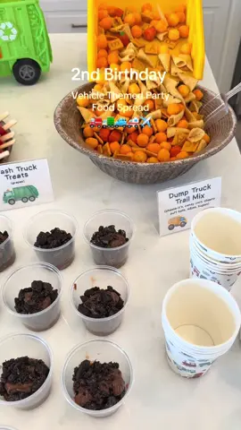 Toddler 2nd Birthday Party Food Setup ft. vehicle/truck birthday theme—I love how everything turned out! Can’t believe my baby is 2!🥹 #2ndbirthday #2yearsold #toddlerbirthday #toddlerpartyideas #birthdaytheme 