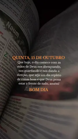 ORAÇÃO PRA HOJE 👇:Bom dia, Deus. Hoje eu Te entrego mais um dia que se inicia. Peço que seja leve, iluminado e cheio de possibilidades; que a Tua presença esteja comigo em cada detalhe, guiando meus passos, protegendo meu caminho e abençoando tudo aquilo que eu for fazer. Que, mesmo diante dos desafios, eu tenha força, sabedoria e fé para seguir; que o Senhor esteja à frente de tudo, abrindo portas, afastando o que não for bom e me direcionando para aquilo que realmente preciso viver. E, acima de tudo, obrigada pelo Teu cuidado de sempre, por nunca me deixar e por me permitir recomeçar mais uma vez.#bomdia #Deus #tiktokviral #frasesmotivadoras #quintafeira 