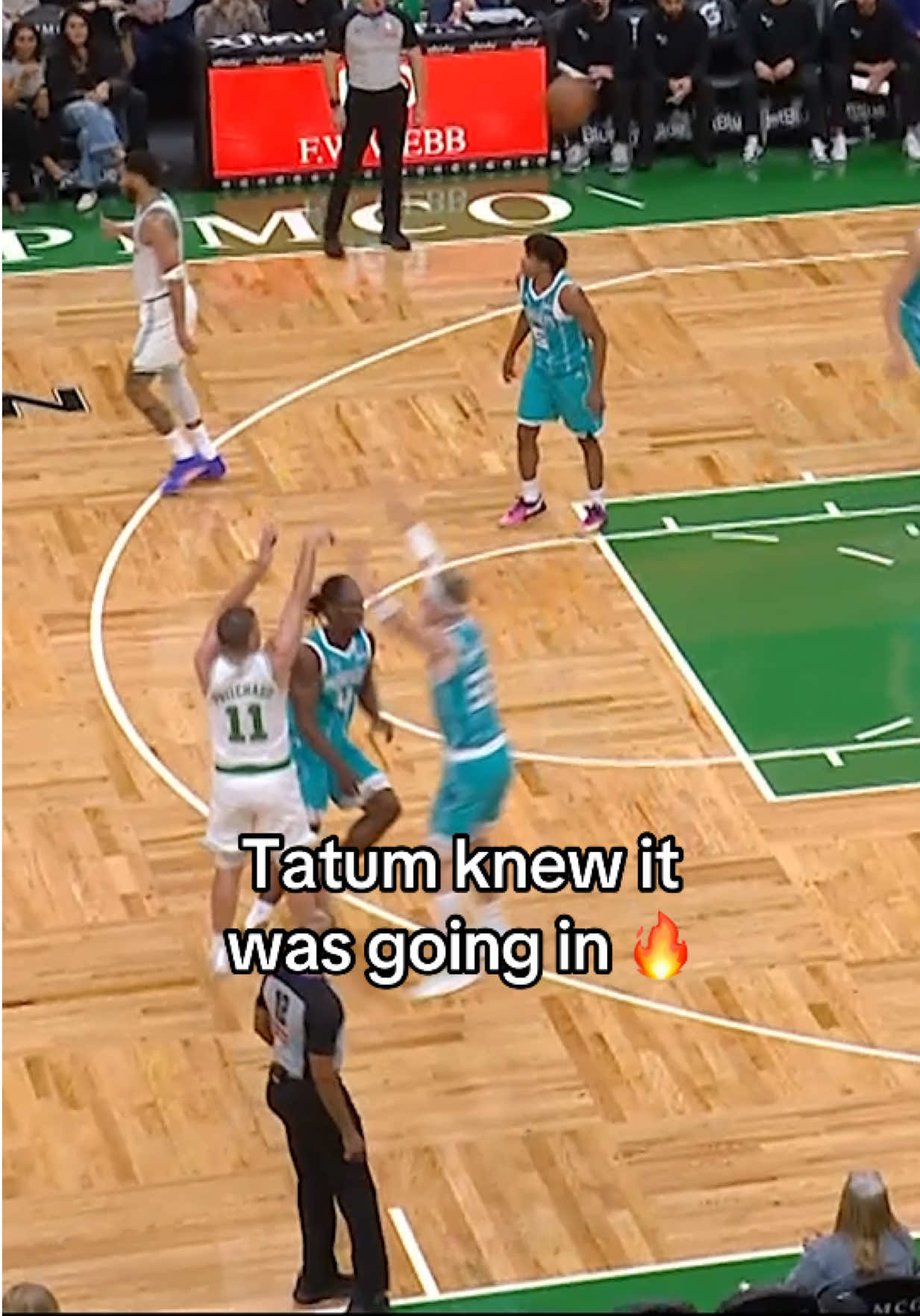 Pritchard usually hits those 😅 #jaysontatum #paytonpritchard #celtics #hornets #NBA
