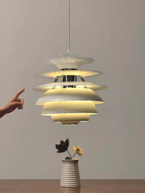 Layered disc snowball pendant lamp, iconic modern sculptural lighting #SculpturalLighting #SnowballPendantLamp #ModernPendantLight #LayeredLight #DanishStyleLight #DiningPendantLight#MinimalistHome  #HomeDecor #InteriorDesign #StatementLight #CeilingPendant #AestheticLight #MidCenturyLight #HouseDecor #DecorInspo #KitchenIslandLight #ModernHome #RoomMakeover#LightFixture#Homedecorideas