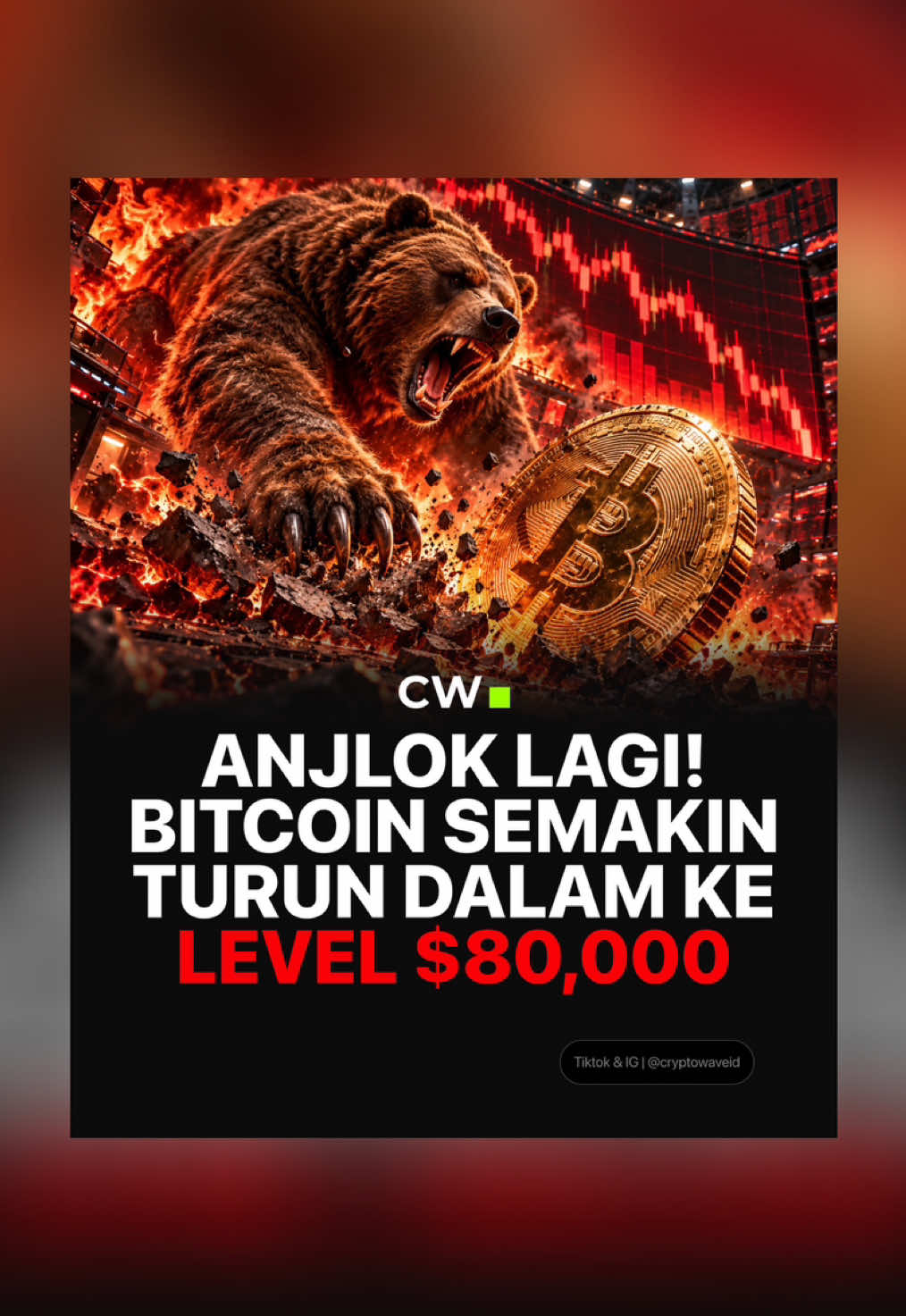 Btc kembali ke $80,000 gatau mau kemana ini. #Cryptowave #gabrielrey #masukberandafyp #fyp #bitcoin 