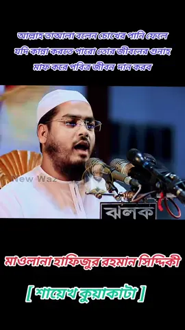 আল্লাহ তাআলা বলেন চোখের পানি ফেলে যদি কান্না করতে পারো তোর জীবনের গুনাহ মাফ করে পবিত্র জীবন  দান করব!!#মাওলানা_হাফিজুর_রহমান_সিদ্দিকী_কুয়াকাটা  #hafizur_rahman_siddiki_waz #ইসলামিক_ভিডিও_ওয়াজ_মাহফিল  🤲🏼🤲🏼🕋🕋🤲🏼🤲🏼  #islamic_boyan_waz  #সবাই_একটু_সাপোর্ট_করবেন_প্লিজ🌿🌿❤️❤️🥀🥀❤️❤️🌿🌿 ❤️❤️🌿🌿