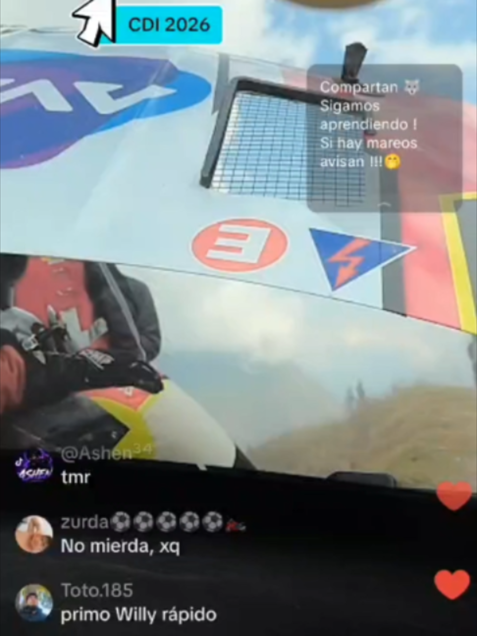 🚨🏁 RONMEL PALOMINO PRESENTA PROBLEMAS EN EL PE9 LA ETAPA 4 Ronmel Palomino y su copiloto Guillermo Sierra registraron problemas con su vehículo durante el primer especial de la Etapa 4 de Caminos del Inca 2026. 🚗⚠️ La situación quedó registrada durante una transmisión en vivo realizada por Guillermo Sierra en TikTok, mientras la tripulación afrontaba la jornada rumbo a Cusco. 📱🔥 Seguiremos atentos a la situación de la dupla y a su continuidad en esta exigente etapa. 🏁 #RonmelPalomino #CaminosDelInca2026 #CDI2026 #Etapa4 #MundoTuerca Ver menos