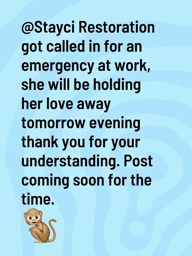 @Stayci Restoration got called in for an emergency at work, she will be holding her love away tomorrow evening thank you for your understanding. Post coming soon for the time.@Momma.Magoo @💋TwistedCheryl&Miketiktoklove #fyp#fyp#coffee#Loveaway