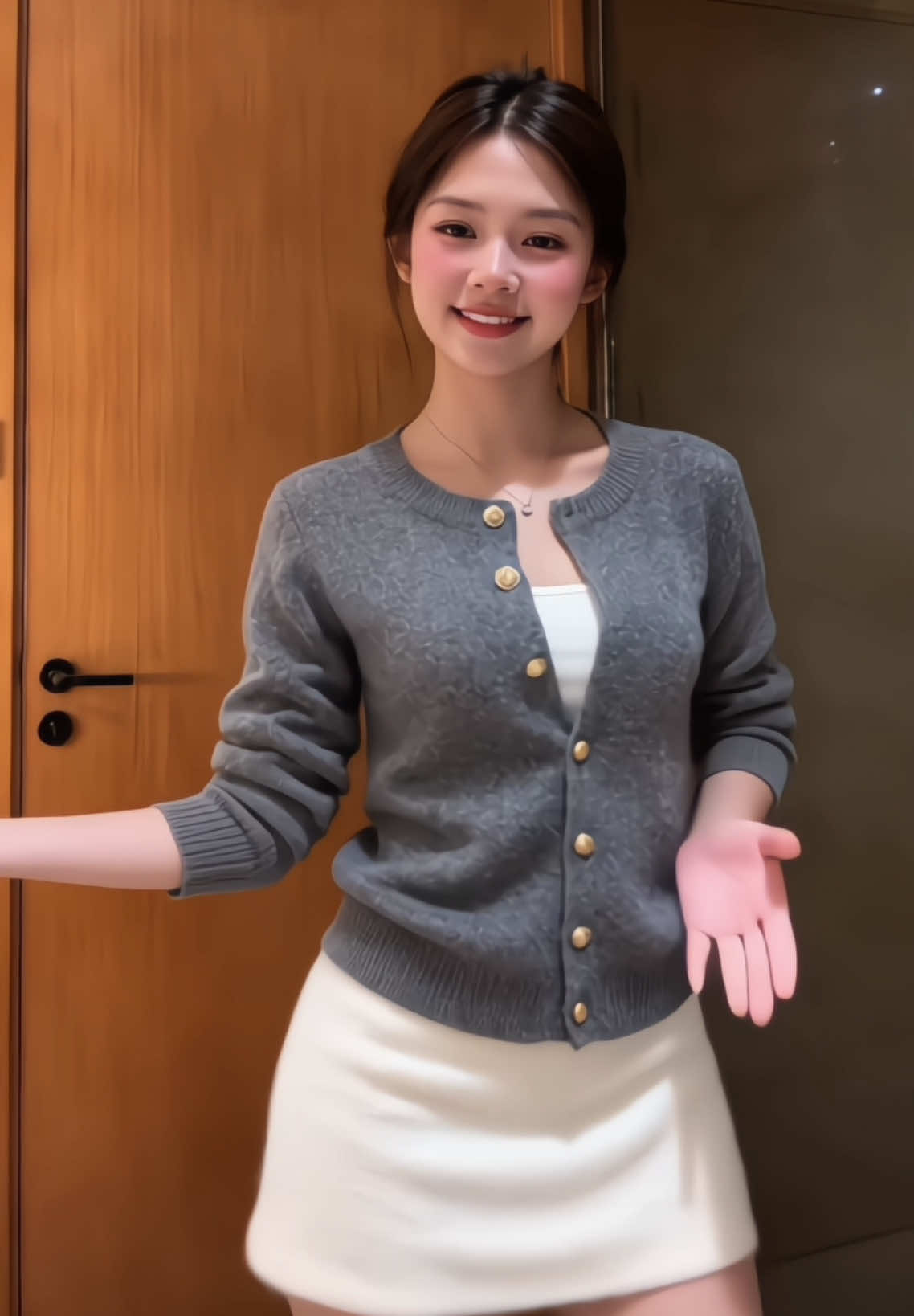 len lông thỏ mềm mịn thích lắm í #aolen #aolennu #aonu #ao #aoxinh 