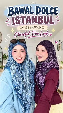 Dua warna, dua mood — satu collection yang sama. ✨ SEBAWANG Bawal Dolce Istanbul — Duo Colour sesuai untuk yang suka compare vibe sebelum pilih favourite. Satu boleh bagi look yang lebih soft & feminine, satu lagi lebih bold & refined. Apa pun pilihan, styling tetap nampak polished, elegant & effortless. 🤍 Which colour are you choosing first? 👀 Nota: Warna dan design mungkin kelihatan sedikit berbeza daripada produk sebenar disebabkan lighting, tetapan skrin & visual AI. #SEBAWANG #DolceIstanbul #DuoColour #creatorsearchinsights #modestfashionista 