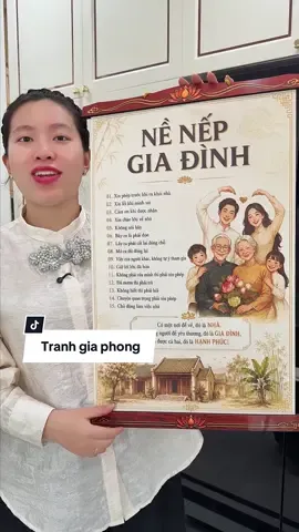 Tranh Vải Nề Nếp Gia Đình Treo Tường #tranhnenep#tranhvai#tranhtreotuong#tranhgiaphong#ngocngannga 
