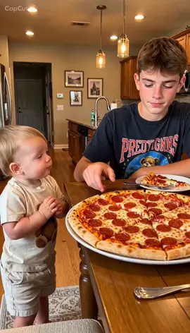 Bro Won’t Give Me Pizza! 🍕🥺 | Please Follow Me! #ToddlerVideo  #PizzaChallenge  #SiblingComedy  #EmotionalToddler  #ViralKidsVideo  Toddler Boy Older Brother Pepperoni Pizza Pizza Slice Melted Cheese Sibling Interaction Funny Kids Crying Toddler Emotional Reaction Viral Family Video