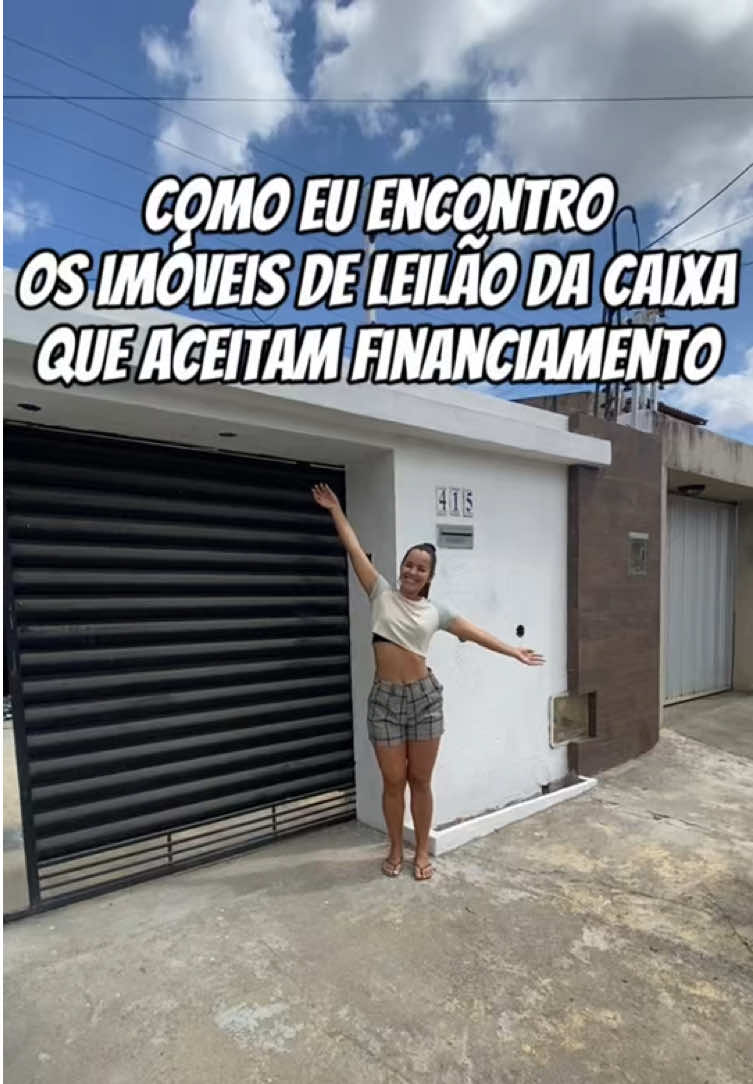 Como eu encontro os imóveis de leilão da caixa que aceitam financiamento.#imoveisdeleilao #casapropia #financiamentoimobiliario #investimentoimobiliario 