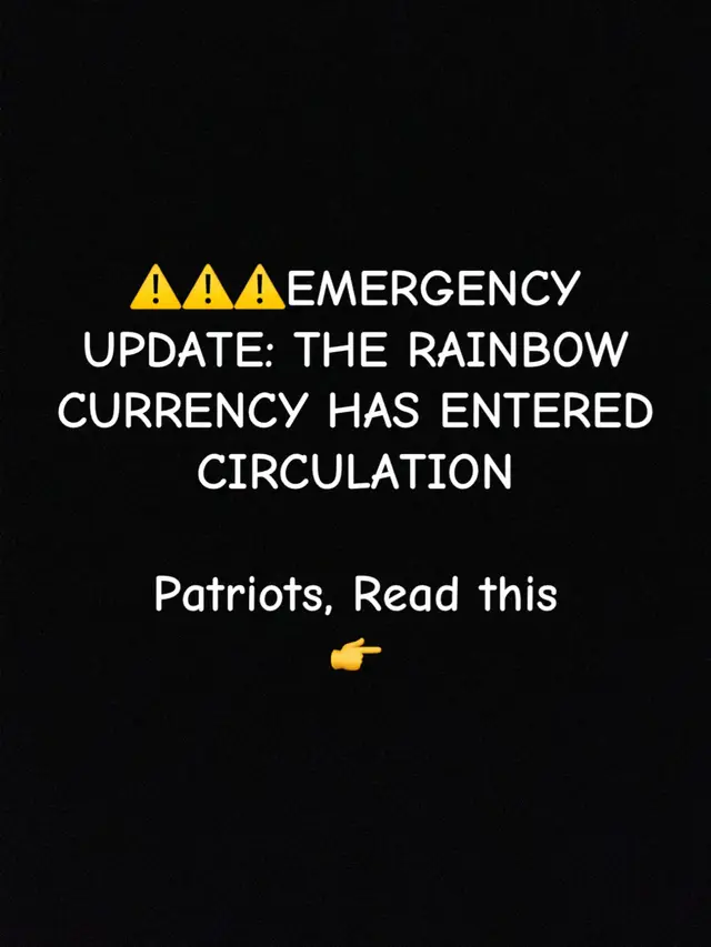 I have just confirmed through three separate sources that the first Rainbow Currency transactions have cleared on the public-facing QFS ledger. 📨THE RAINBOW CURRENCY IS: • It is not a digital currency. It is not a cryptocurrency. It is not a token • It is an asset-backed settlement instrument. Every unit is backed by physical gold, silver, and platinum stored in strategic reserves • It does not fluctuate. It does not inflate. It does not deflate. It is pegged to the value of the assets that back it • It is not traded on any public exchange. It is not listed on any crypto platform. It exists only within the QFS 📨WHAT YOU CAN DO WITH IT: 1. SPEND IT    • Participating merchants are being onboarded now. They are not the big chains. They are local. They are independent. They are the ones who have been waiting for this    • You will not need a card. You will not need a phone. Your Quantum Mobile Device will authorize the transaction with your biometrics 2. SAVE IT    • Unlike fiat, the Rainbow Currency does not lose value over time. There is no inflation. There is no hidden tax. What you hold is what you own    • You can hold it indefinitely. It does not expire. It does not decay. It does not require maintenance 3. TRANSFER IT    • You can send Rainbow Currency to anyone in the world. It takes three seconds. There are no fees. There are no intermediaries    • The person you send it to does not need a bank. They do not need a QFS wallet. They just need a Quantum Mobile Device. And those are being distributed For decades, the money in your pocket was a promise. A promise from a bank. A promise from a government. A promise that could be broken at any moment. The Rainbow Currency is not a promise. It is an asset. It is yours. And no one can take it from you. 📱 FORWARD THIS POST TO SOMEONE WHO HAS BEEN WAITING FOR THE NEW CURRENCY. It is here. It is circulating. It is real. The old money was a promise. The new money is a fact. #nesara #QFS #governmentsecrets #xrpcommunity #nesaragesara 