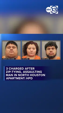 Three people are behind bars after police say a 17-year-old girl lured a man to a north Houston apartment complex where the group tried to restrain him with zip ties and beat him.
