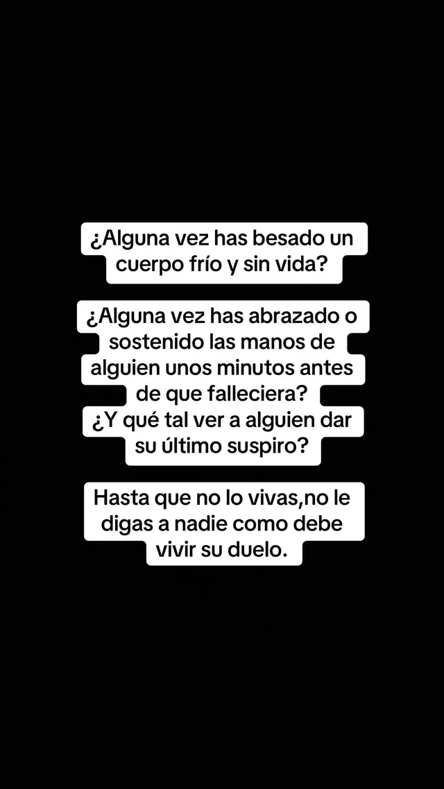 Un dolor muy grande 😭🤍🕊️