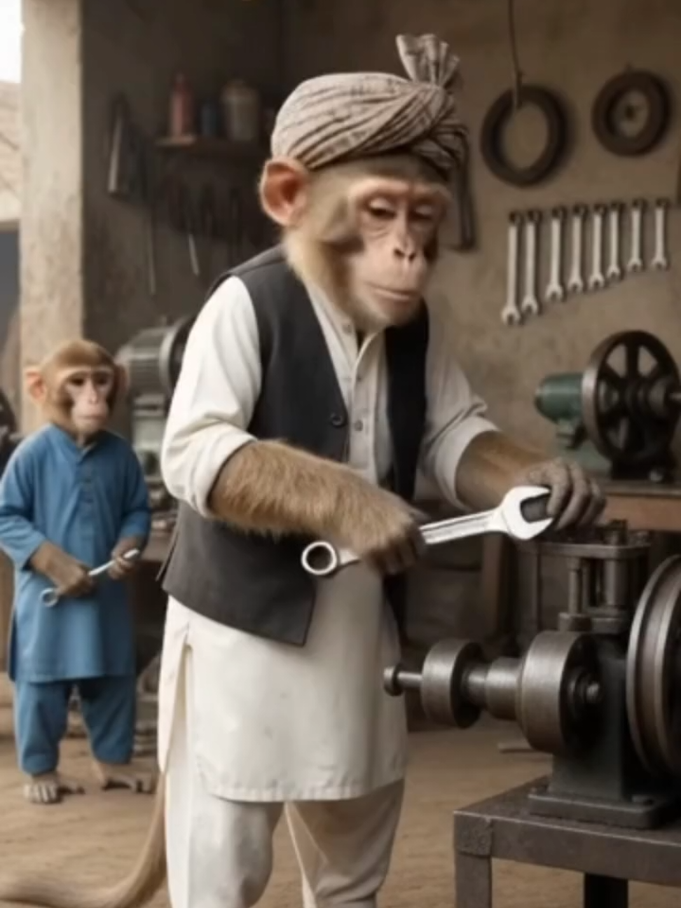 Ustad Ji Hi Kudi De Peyo Niklay 😂🐒 | Punjabi Monkey Comedy #FunnyMonkeys #fypppppppppppppppppppppppp #PakistaniComedy #MonkeyMasti #1millionviews 
