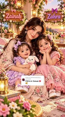 Replying to @mahamzahra152  Zainab and Zahra ki name per video song  #zainab #zahra #song #forkids #mother 