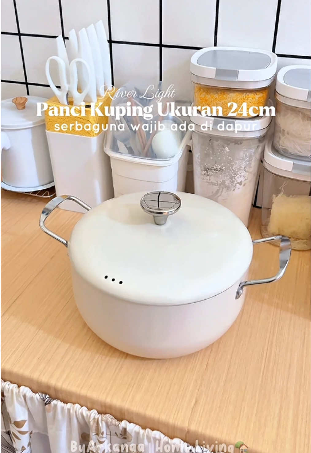 Andalan masak sehari-haei pakai panci kuping ukuran 24cm dari @RIVER LIGHT #panci #pancikuping #pancikeramik #panciantilengket #masukberanda 