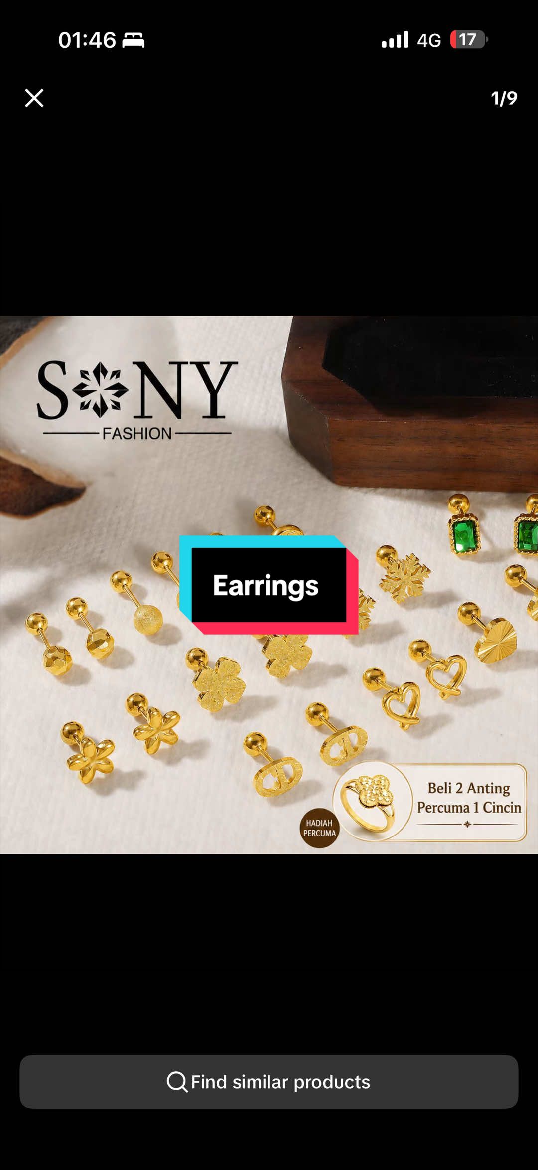 #creatorsearchinsights #wow #subang #tiktoklive #earrings 