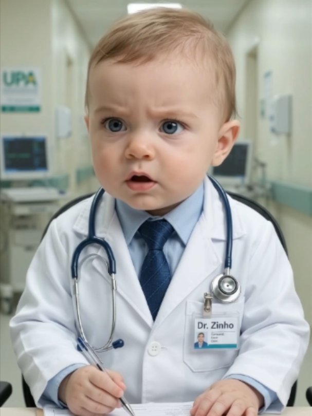Hoje foi o Dr. Zinho quem começou fazendo as perguntas… e talvez tenha se arrependido 😂👶🩺 Poucas horas de sono, dor nas costas, café demais, quase nada de água, celular o dia inteiro, sapato desconfortável, dieta que ainda não começou e paciente que já sabe até o próprio diagnóstico 😅 A paciência foi diminuindo a cada resposta 😂 Qual consulta foi a mais absurda? 👇 #Comedia #Humor #TikTokBrasil #Viral #FYP