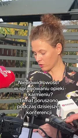 Podczas dzisiejszej konferencji poruszono temat nieprawidłowości dotyczących opieki nad zwierzętami i ich karmienia.