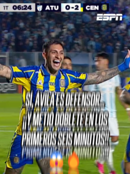 ¡SEIS MINUTOS, DOS GOLES! Gran registro de Gastón #Ávila para marcar por duplicado y poner el 2-0 de #RosarioCentral ante #AtleticoTucuman  ▶️ ESPN Premium | Suscribite al Pack Fútbol | #TorneoClausura 🇦🇷 | #TikTokDeportes