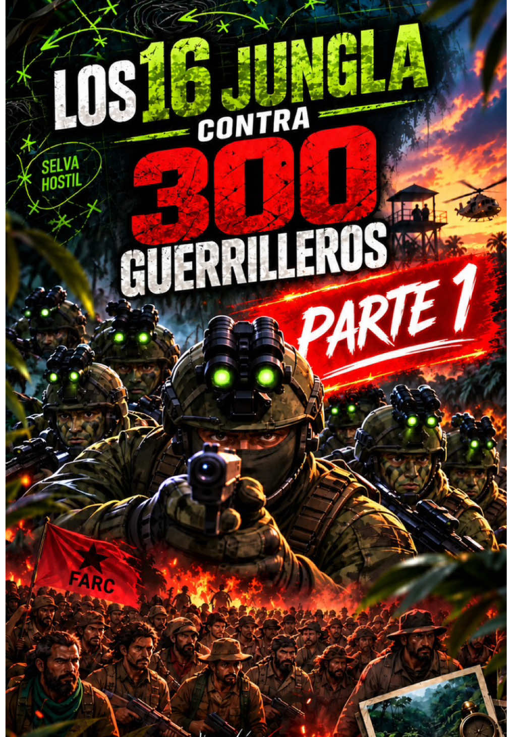 🔥 ¡16 JUNG LAS CONTRA 300 GUERRILLEROS EN LA SELVA! 🌿💥 ¿Cómo lograron enfrentarse a semejante desventaja? 😳 Una historia de guerra, supervivencia y valor que parece imposible. 🎬 PARTE 1. ¿Tú crees que 16 hombres pueden resistir contra 300? 👇🔥 #Colombia #EjércitoColombiano #Jungla #Guerrilla #HistoriasDeGuerra   