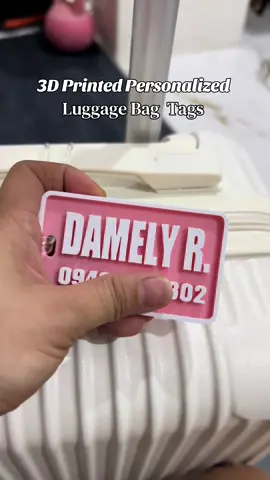 3D Printed Personalized Luggage Bag  Tags #3dprinted #Bagtag #luggagetag #creatorsearchinsights #mustbuy 