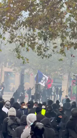 Gen Z taking over Paris 🇫🇷 #france #protest 