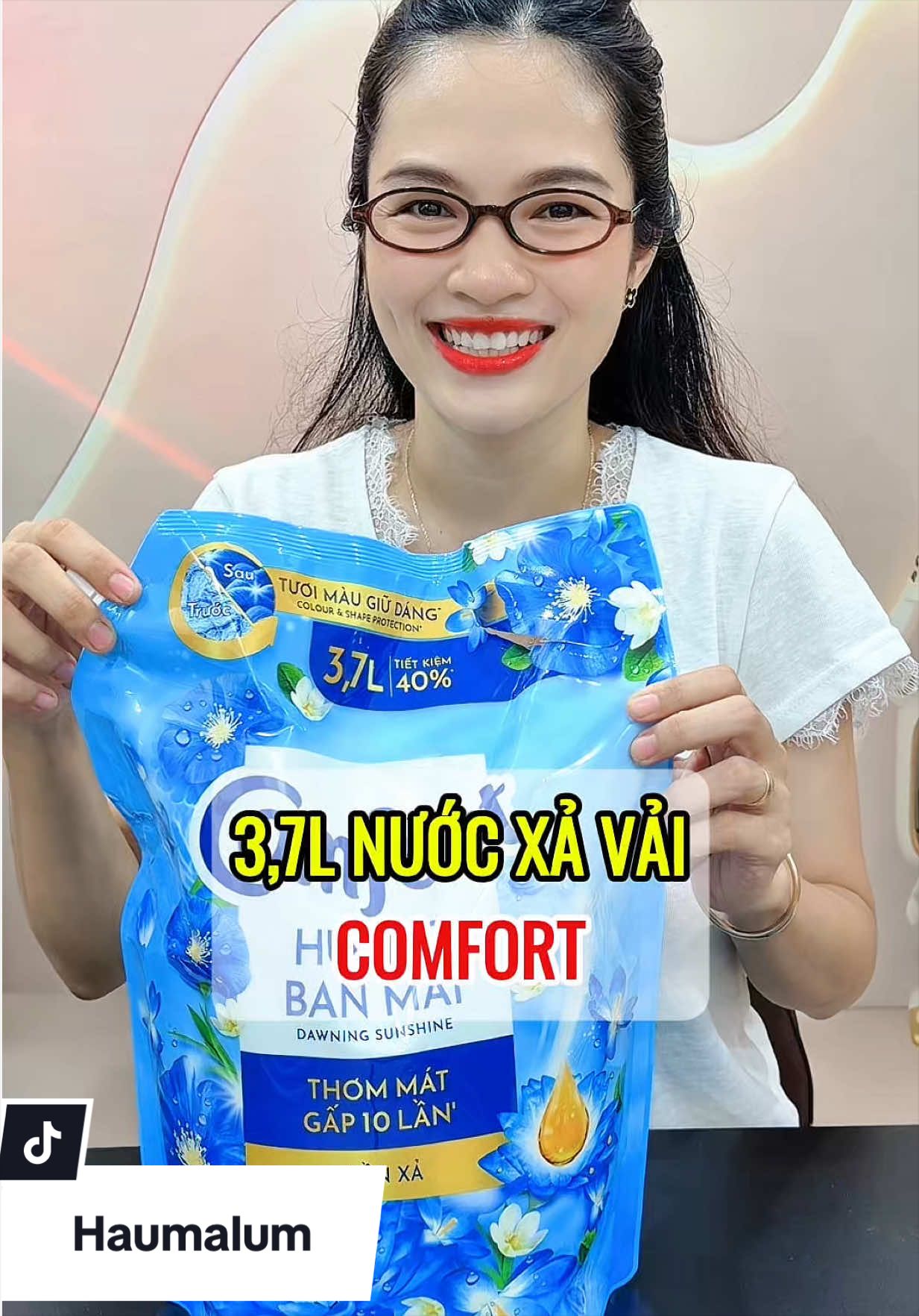 Nước Xả Vải Comfort Thơm Mát Gấp 10 Lần/ Hương Nước Hoa 100h Lưu Hương #hoptaccungunilever #CleanTok #LifeHack #cleaninghack #haumalum 