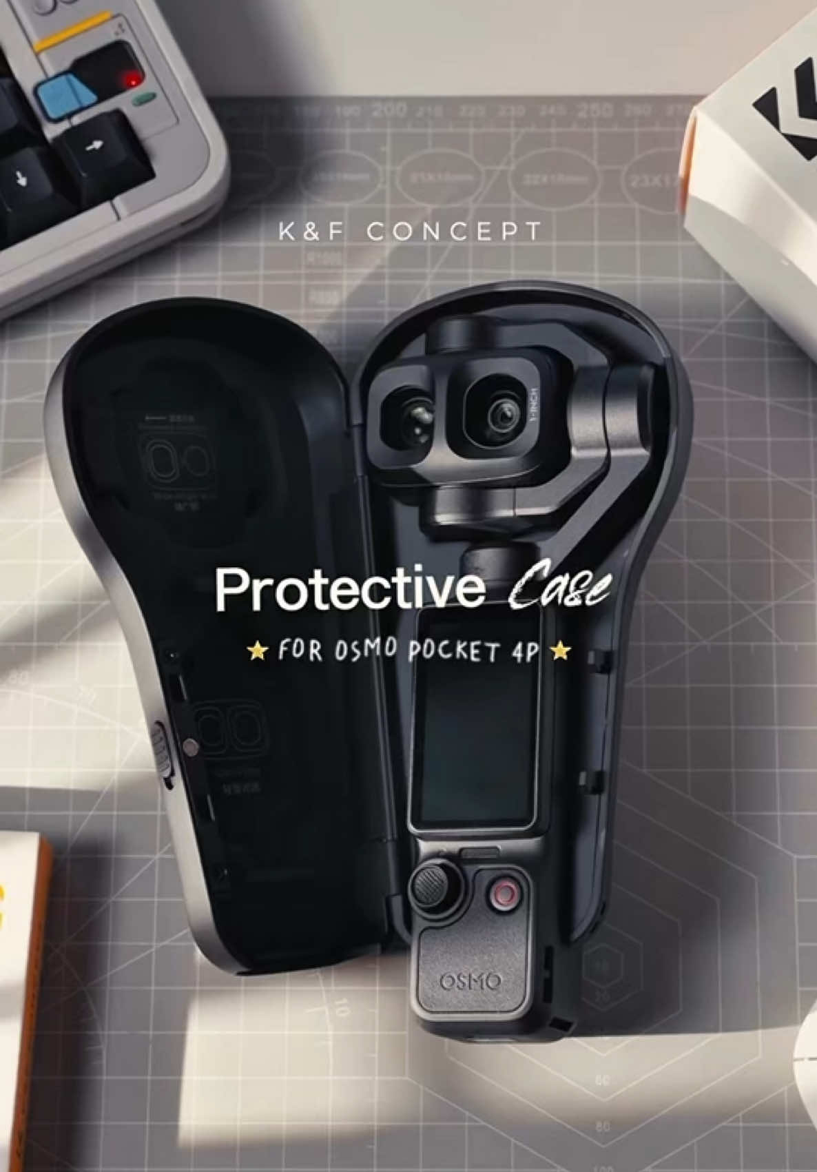 หัว Gimbal บอบบางแค่ไหน คนใช้ Osmo Pocket 3 / 4P รู้ดี 🤏🏻 พกทั้งทีต้องมีเคสที่ไว้ใจได้ K&F Concept PT65 เคสป้องกันที่ออกแบบมาให้ใส่กับ 4P ได้พอดี ด้านในบุโฟมกันรอย ช่วยล็อกหัวกล้องให้นิ่ง แถมมีช่องเก็บฟิลเตอร์ในตัว ไม่ต้องพกกล่องแยก รุ่น Bundle ยังแถมฟิล์มกันรอยหน้าจอ ทัชลื่นๆ สีไม่เพี้ยน แถมปิดเคสแล้วยังชาร์จแบตได้ตามปกติ ครบจบในเคสเดียวครับ ✨ #kfconcept #เคสกันกระแทก #DJIPocket4P #vloggear #ฟิล์มกันรอย  