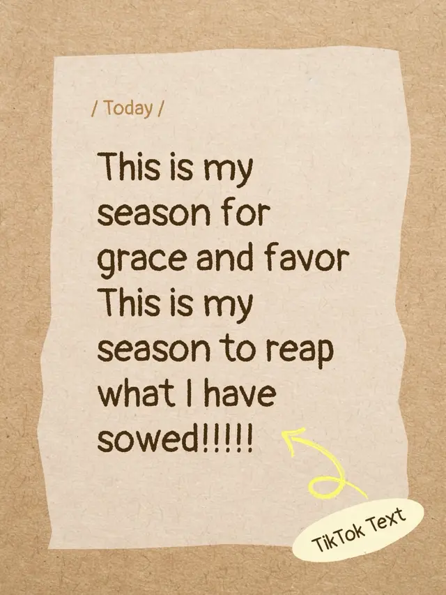 This is my season for grace and favor 🙏 I'm ready to reap what I have sowed! ✨ #HarvestSeason #GraceAndFavor #Blessed 