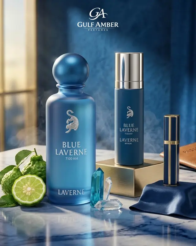 PERFUME BODY SPRAY REFILL BLUE LAVERNE 7AM #GulfAmber #PerfumeUSA #LuxuryScents #FragranceLover #ArabianLuxury