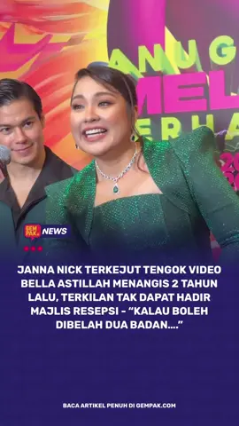 #GempakNews: Janna tumpang gembira dan doakan perkahwinan Bella Astillah serta YB Syed Saddiq berkekalan hingga ke Jannah. Baca artikel penuh di www.gempak.com atau klik link di IG Story. Jangan lupa follow IG dan TikTok @astrogempak untuk info semasa. #Gempak #AstroGempak #viral #beritaterkini