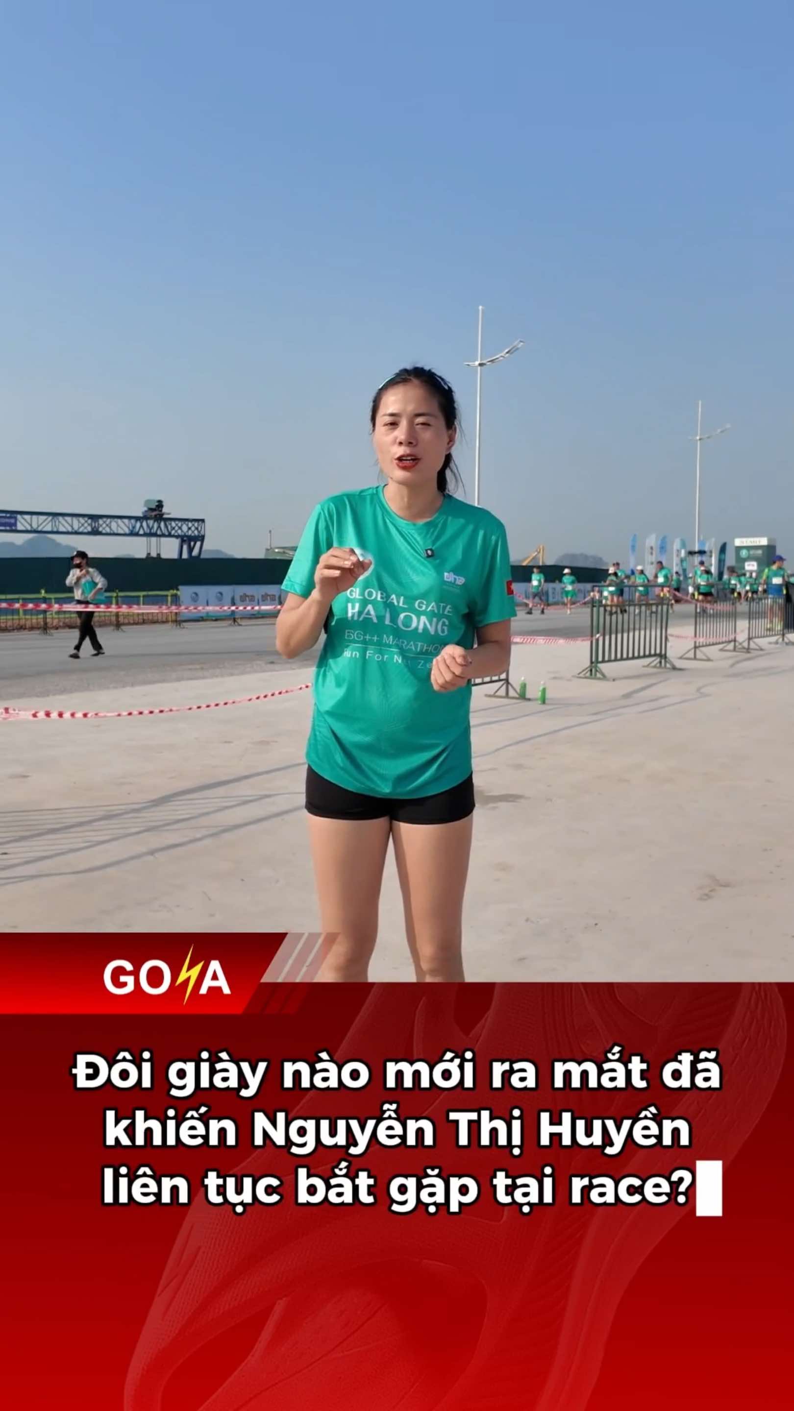 🔥Hot: Đôi giày nào mới ra mắt đã khiến Nguyễn Thị Huyền liên tục bắt gặp trên race? #GOYA #goyadailymax #goyavietnam #giaychaybo #viral 