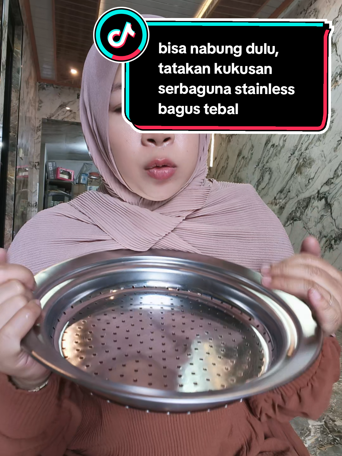bisa nabung dulu, tatakan kukusan serbaguna stainless bagus tebal #kukusan #tatakankukusan #kukusanstainless #saringan #sipalingaffiliate 
