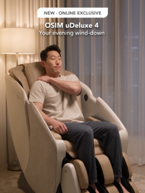 Bedtime for them. A little bliss for you. 😌 Unwind with the new OSIM uDeluxe 4, our most attainable V-Hand® Massage Chair yet.  From OSIM signature V-Hand Massage to the soothing embrace of AirSnug Massage, turn the end of a busy day into a well-deserved moment just for you. 🤍 Discover your everyday me-time upgrade. Shop online today. #OSIMuDeluxe4 #OSIMSG #MassageChair #HomeWellness