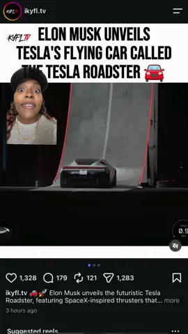 This is not the #flyingcar we wanted 😒 #reactionvids #tesla 