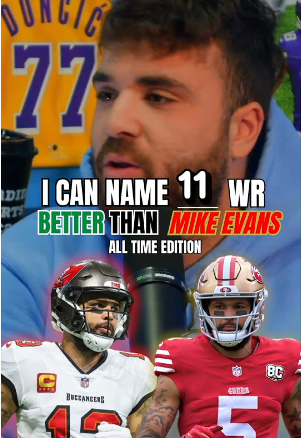 I CAN NAME WIDE REVEIVERS BETTER THAN MIKE EVANS 👀🔥 #nfl #49ers #sanfrancisco #football #commanders 