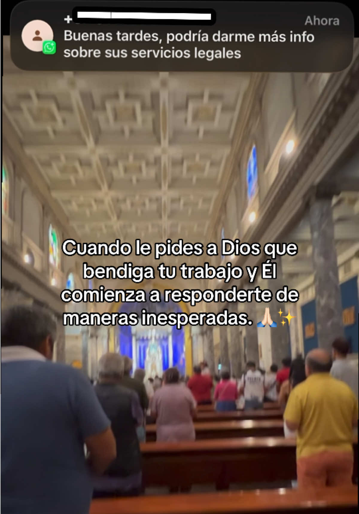 Siempre confía en Dios, él siempre te está escuchando ✨ #iglesia #dios #FE #ABOGADO #trabajo 