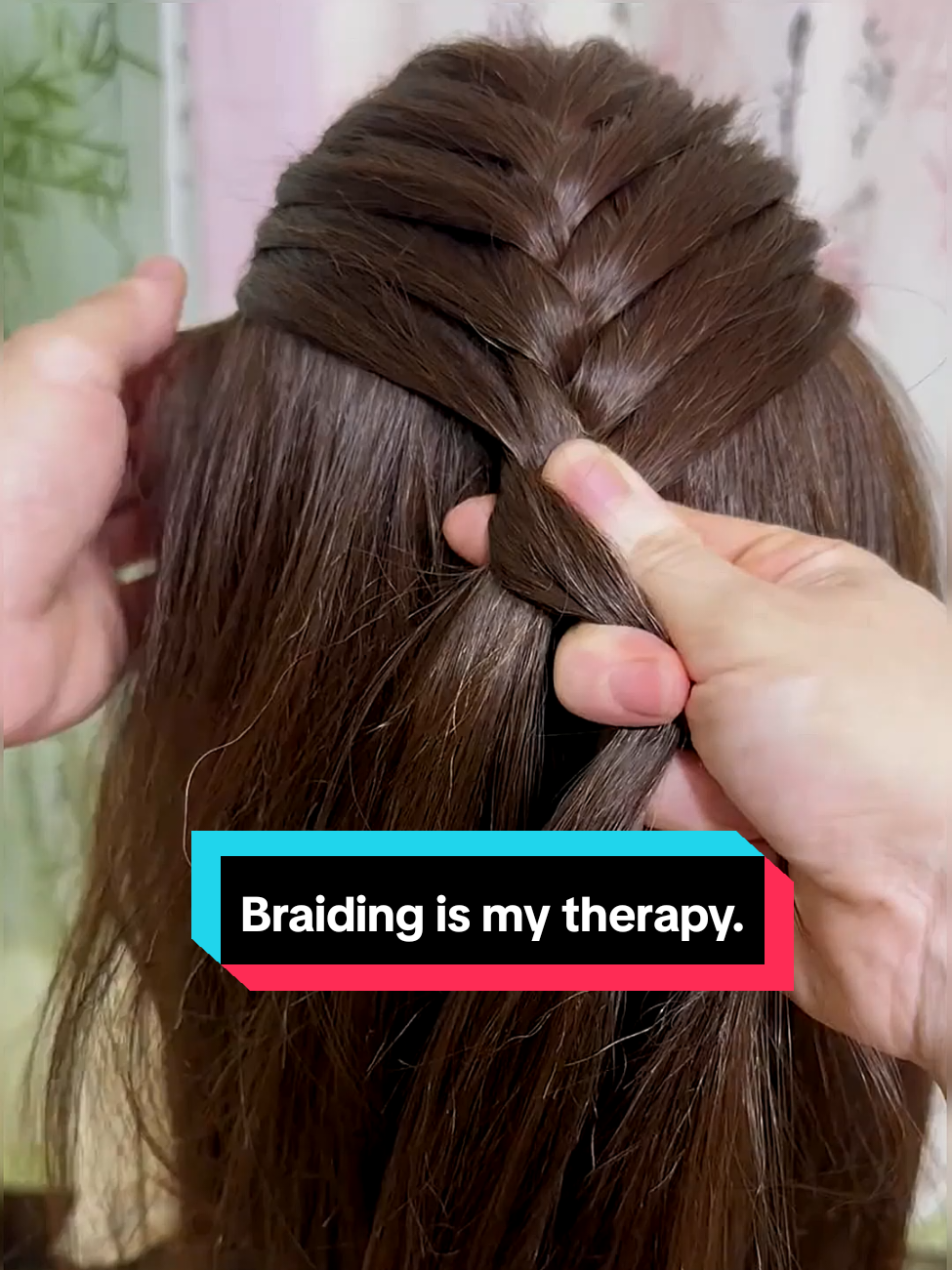 Braiding is my therapy.#fyp #hairstyle #hairtutorial #mannequinhead #braidhairstyles 