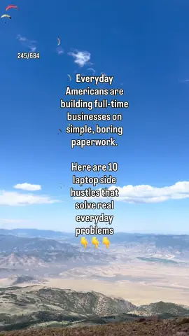 Here are 10 boring paperwork side hustles that have the potential to replace your job: 1. Used Car Title Processing: File vehicle titles and state registrations for small car lots for a flat fee per car. 2. Childcare Subsidy Billing: Track attendance and submit monthly state payment forms for in-home daycares. 3. Mortgage Loan Signing: Meet home buyers to walk them through mortgage closing documents for title companies.   4. Subcontractor Lien Filings: File state lien paperwork for local plumbers and roofers so they get paid.   5. Restaurant Safety Binders: Organize food safety records and yearly health permits for local diners. 6. Senior Medicare Paperwork: Help seniors organize and submit their Medicare enrollment forms. 7. Commercial Fire Safety Records: Track sprinkler inspection logs and alarm reports for small shops. 8. Off-Road Fuel Tax Refunds: Submit state fuel tax refund forms for landscaping crews to get cash back. 9. Probate Document Organizing: Help families organize estate paperwork and property lists for local courts. 10. CDL Medical Card Renewals: Track physical exam dates and file medical cards for commercial truck drivers. Comment BORING below, and we will send you our list of over 300 boring side hustle ideas!