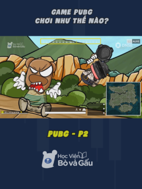 GAME PUBG CHƠI NHƯ THẾ NÀO??? #hocvienbovagau #pubgchallenge