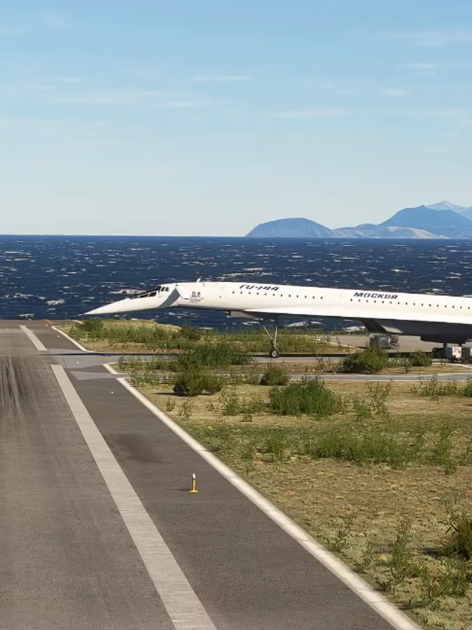 Impossible TakeOff Supersonic Tupolev TU-144D From Short Runway  #planespotting #aeroplane #Runway #planes #airport #tiktokusa #video #airplane #viral #usa #viralvideo #aviation #trending #animation