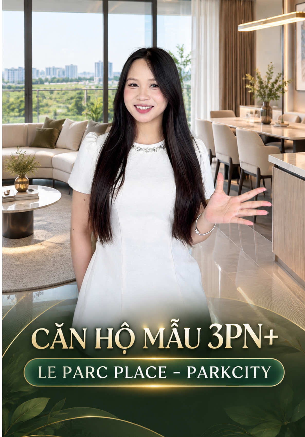 🏡 Căn hộ mẫu 3PN+ Le Parc Place – ParkCity Hanoi. Rộng rãi, thoáng sáng, nơi cả gia đình tận hưởng trọn vẹn sự riêng tư và thư thái giữa không gian xanh. 🌿 ✨ Cùng Em Huệ khám phá tổ ấm lý tưởng tại ParkCity nhé! #parkcityhanoi #leparcplace #emhuebatdongsan #chungcucaocap #chungcuhanoi 
