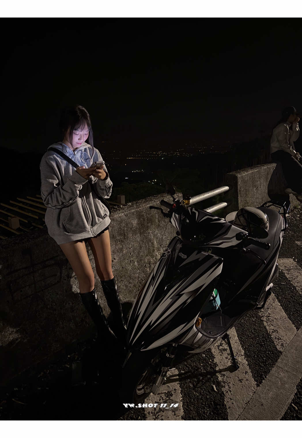 等我拿掉安全帽啊#雲林 #長靴 #買菜車 #gp125 #彩貼 