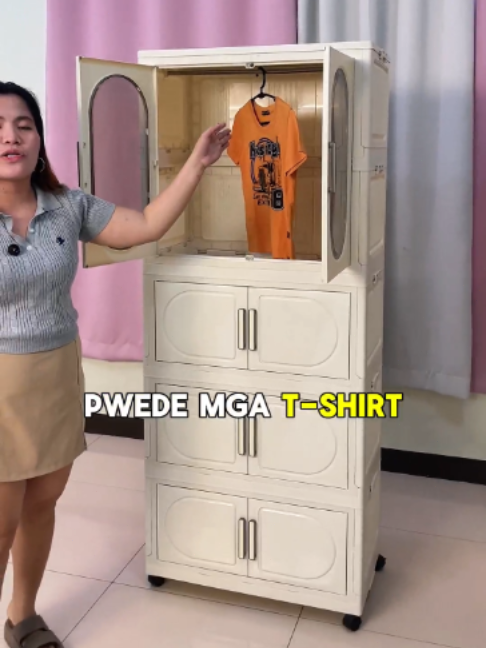 Multi-layer clothing and toy storage cabinet – folding design for home bedroom.#Organize #ClothesOrganizer #homeorganization #clothes #hanger #installation #dustproof #sale #live #Wheel #FoldableCabinet