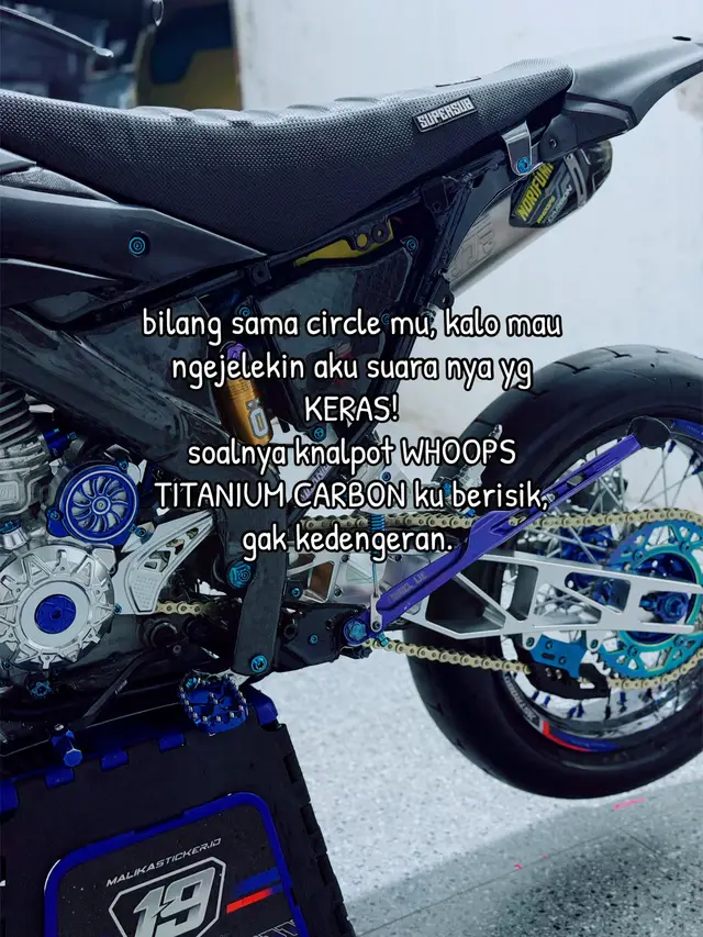 agak kerasin dikit kalo bisa pake toa📣 #klxsupermoto #supermotohedon #norifumi 